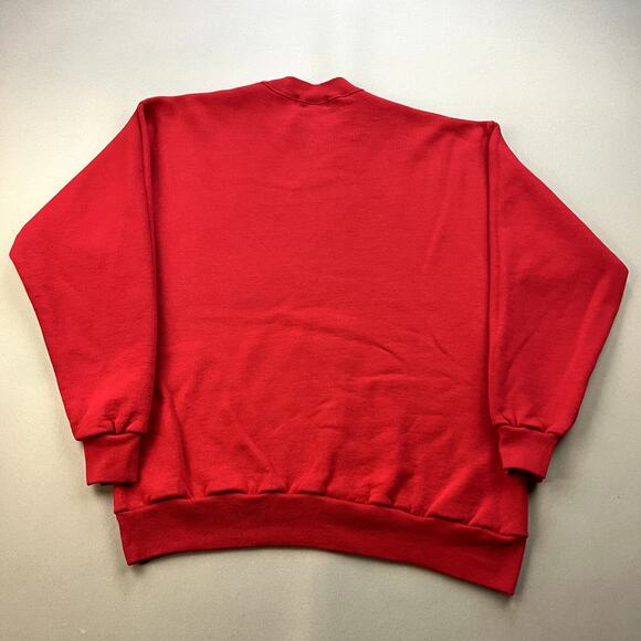 Vintage Louisville Cardinals Sweatshirt Adult Large Red University College 90s - Picture 3 of 8